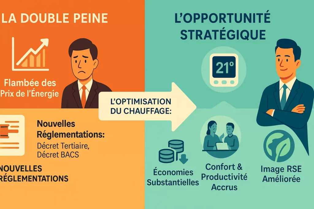 comparatif avant après chauffage
