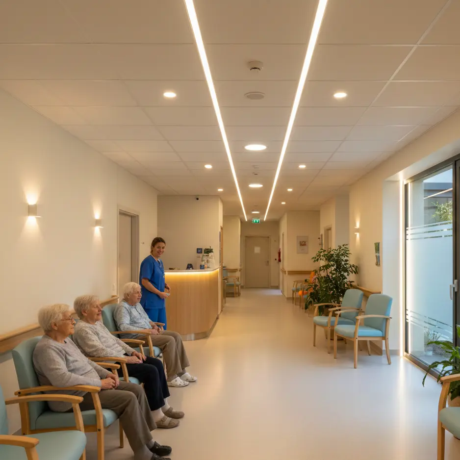 Eclairage LED dans les EHPAD