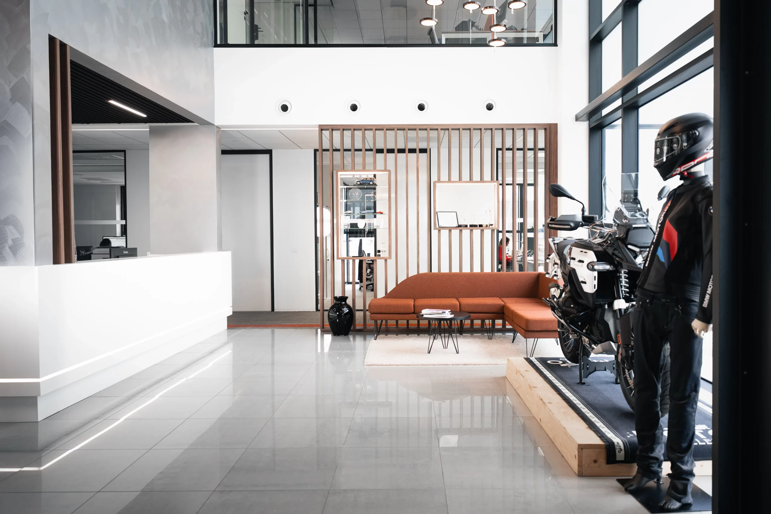 vue accueil bâtiment bureau concession