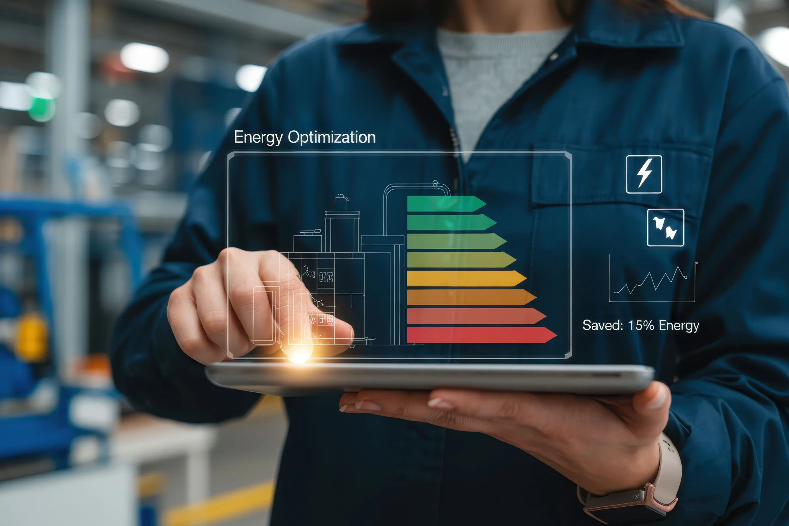 Vue tablette Energy management