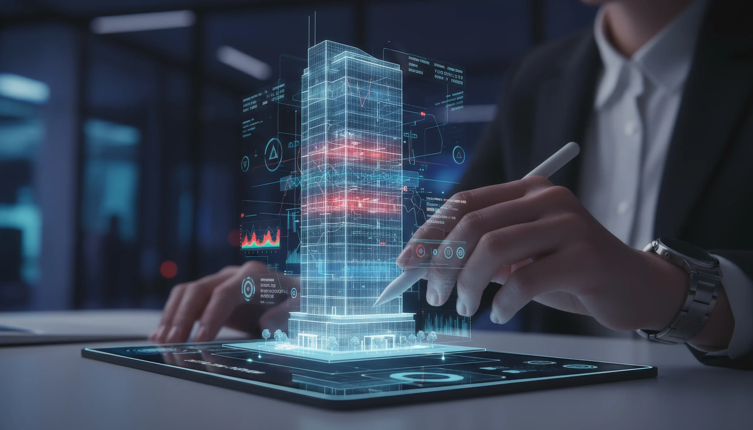 Visualisation jumeau numérique bâtiment