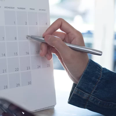 vue calendrier réglementation bacs