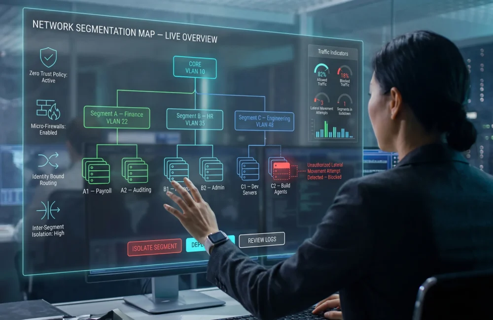 Segmentation VLAN sur écran