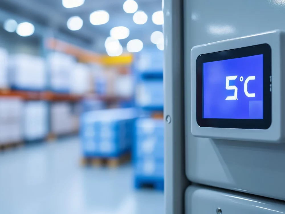 Vue commande température stockage