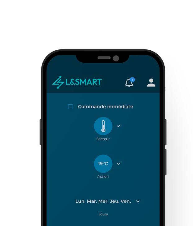 Interfaz móvil L&Smart para controlar a distancia